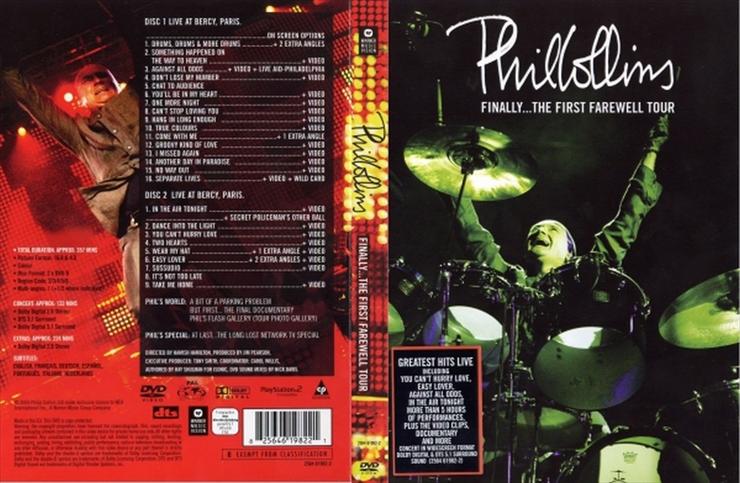 OKŁADKI DVD -MUZYKA - Phil Collins - Finally...the first farewell tour.jpg