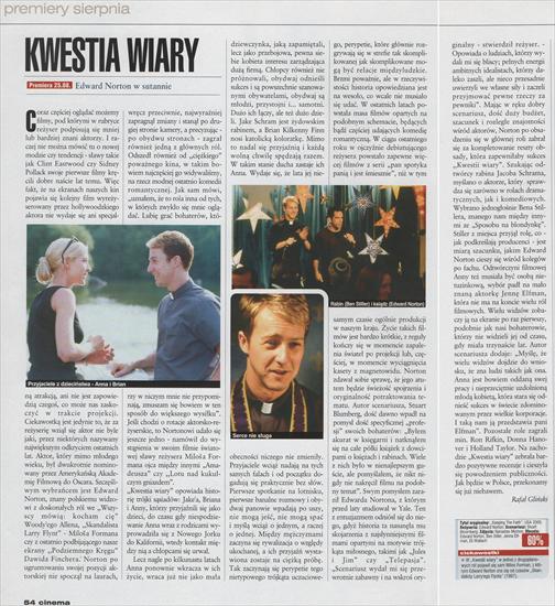K - Keeping the Fight Zakazany owoc, Kwestia wiary 2000, reż. ...lfman, Anne Bancroft, Eli Wallach. Cinema nr 8, VIII 2000.jpg