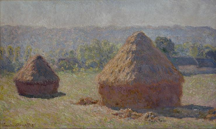 1879-1890 - Claude Monet - Haystacks at the End of the Summer, Morning Effect 1890.jpg