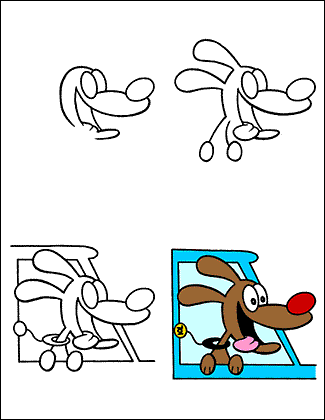 Nauka rysowania - htd_dogcar.gif
