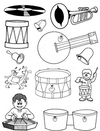 instrumenty, nuty - instrumenty, muzyka - kolorowanka2 3.jpg