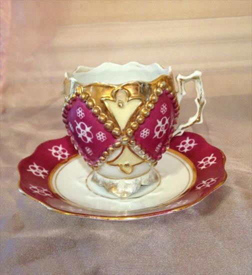 Galanteria II - Antique Tea Cup and Saucer Gold Trim.jpg
