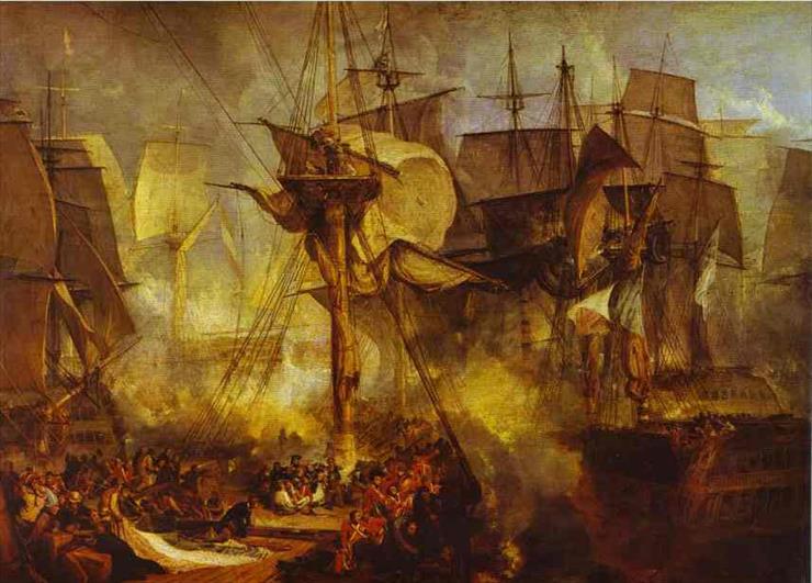 William Turner 17... - William Turner - The Battle of Trafalgar, as See... from the Mizen Starboard Shrouds of the Victory.JPG
