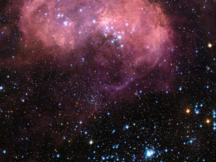 Fotki z teleskopu Hubblea - Hubble view of the huge star formation region N11 in the Large Magellanic Cloud.jpg