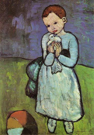 Pablo Picasso - Child Holding a Dove 1901.JPG