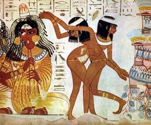 Rzym starożytny - geografia historyczna - obrazy - 5-14. Egipskie tancerki.jpg