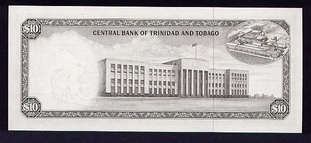 Trinidad  Tobago - TrinidadTobagoP28c-10Dollars-1964-donatedTDS_b.jpg