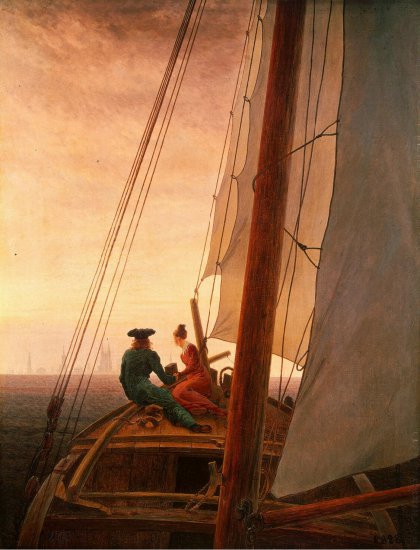 Friedrich Caspar David 1774  1840 - On a Sailing Ship 1819 The Hermitage, St. Petersburg.png