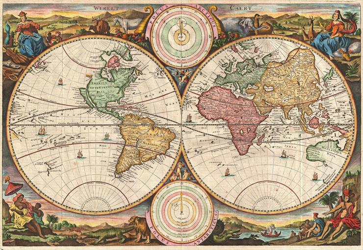 Stare mapy - Old Maps - 2 - Werelt Caert - Stoopendaal 1730.jpg
