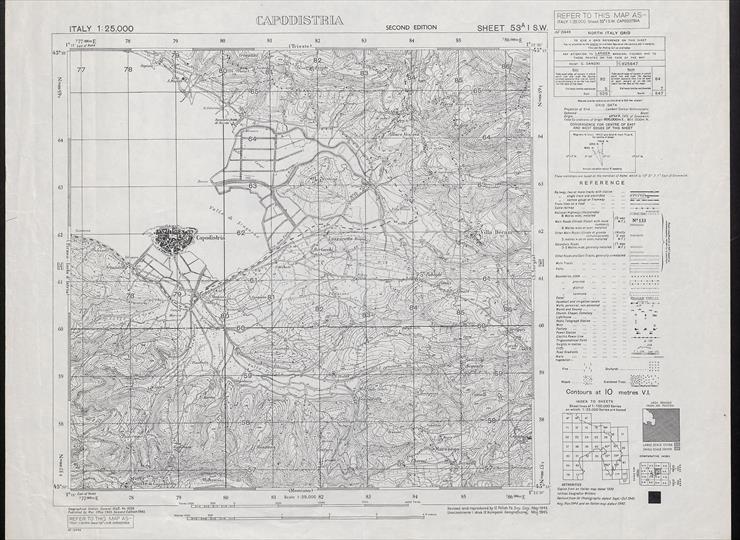 mapy 12 kompanii ... - GSGS_4228_ITALY_25K_53A_I_SW_CAPODISTRIA_2nd_ed_V.1945_C_I_135_INW_4136.jpg