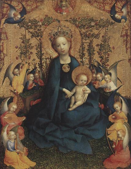 412 art pictures - 181. stefan lochner the virgin and the bower of roses 1440.jpg
