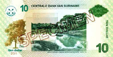 Suriname - SurinamPNews-10Dollar-2004-donatedbos_b.jpg