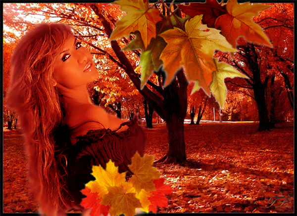 Jesień - jesien kobietka1.gif