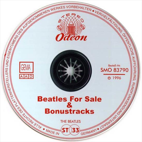 German Covers  Beatles For Sale  Bonutracks - The Beatles - Beatles For Sale - 25 Tracks - CD.jpg