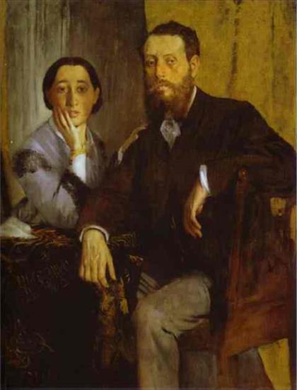 EDGAR DEGAS - Edgar Degas - Portrait of Monsieur and Madame Edmondo Morbilli.JPG