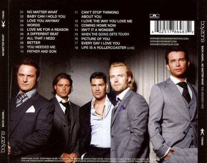 Boyzone - Back Again 2008 - Boyzone-Back Again..No Matter What Back.jpg