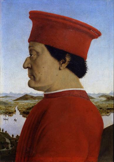 Galleria degli Uffi... - Piero della Francesca - Portraits of the Duke an..., Federico da Montefeltro and Battista Sforza-1.jpg