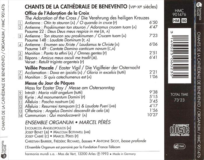 1993 - Chants de la Cathedrale de Benevento1 - Back.jpg