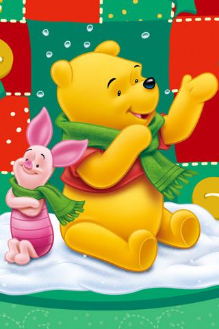 Gry, filmy, kreskówki Games, Movies, Cartoons - Winnie the Pooh iPhone Wallpaper.jpg