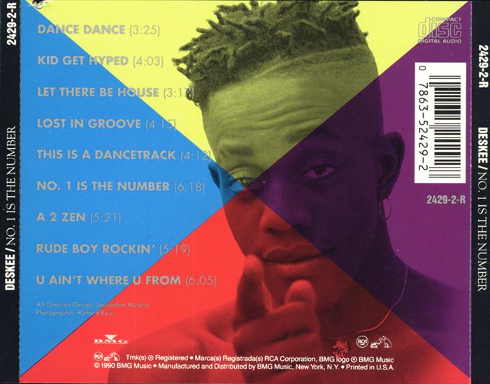 Deskee - A 1990 - album - No.1 Is The Number - Catalog PD 82429 - Deskee - No.1 Is The Number 1990 back.jpg
