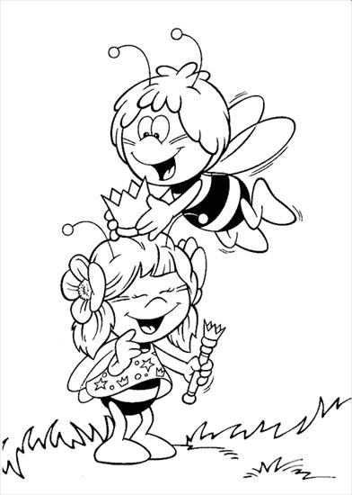 pszczółka Maja - pszczółka maja - kolorowanka 4.gif