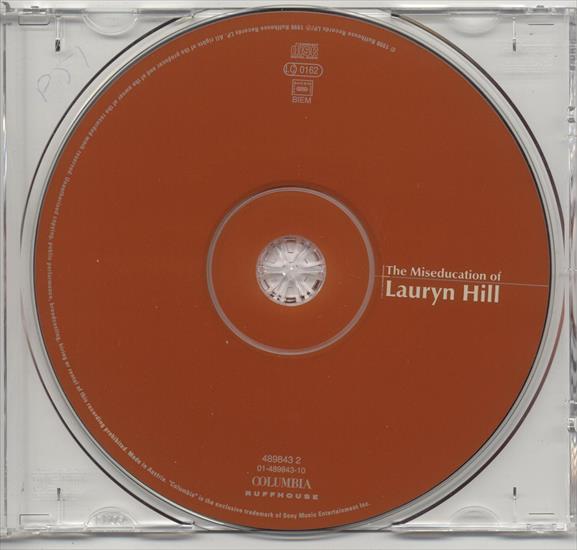 Lauryn Hill -  The Miseducation Of Lauryn Hill 1998 - The Miseducation Of Lauryn Hill - Lauryn Hill Disc 1998.jpg