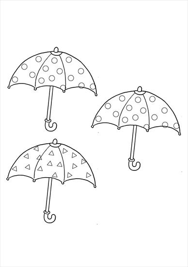 deszcz, parasole - deszcz, burza, pogoda - kolorowanka 95.JPG