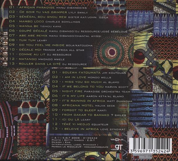 VA - African Paradise 2008 CD 1 - VA - African Paradise 2008 back.jpg