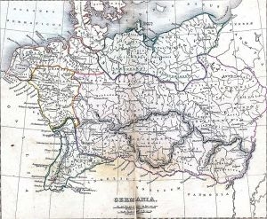 Rzym starożytny - geografia historyczna - obrazy - 12-14. Starożytna Germania - mapa.jpg
