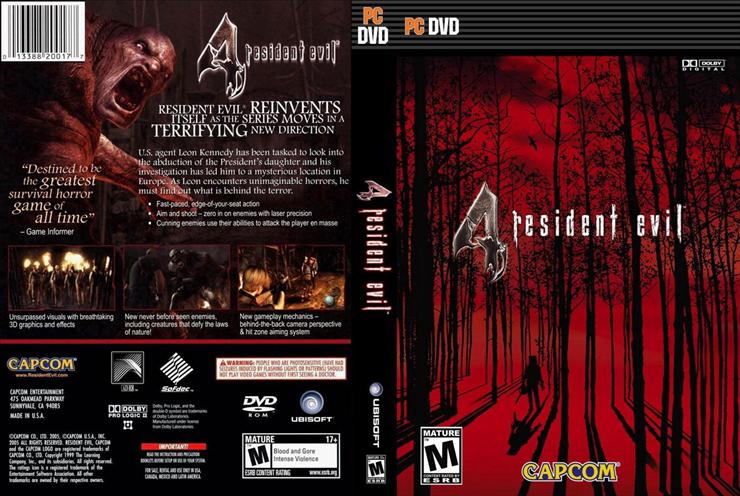  Okładki Płyt DVD i CD Gier PC  - Resident_Evil_4_Custom-cdcovers_cc-front.jpg