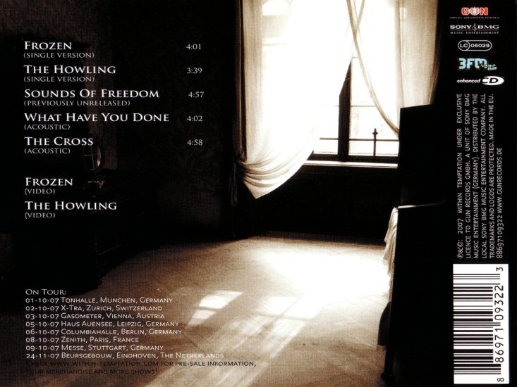 Within Temptation... - Within Temptation - 2007 Frozen. Single and bonus Video -Back 1024-768.jpg