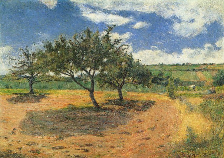 Paul Gauguin 1848 - 1903 Paintings Art nrg - Apple-Trees in Blossom, 1879.jpg