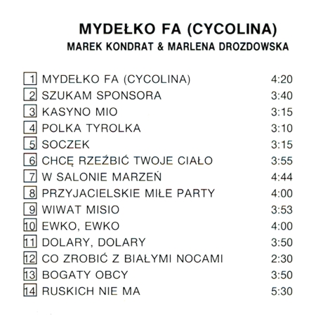 Marek  Marlena - Mydełko Fa Cycolina 1991 - Back.jpg