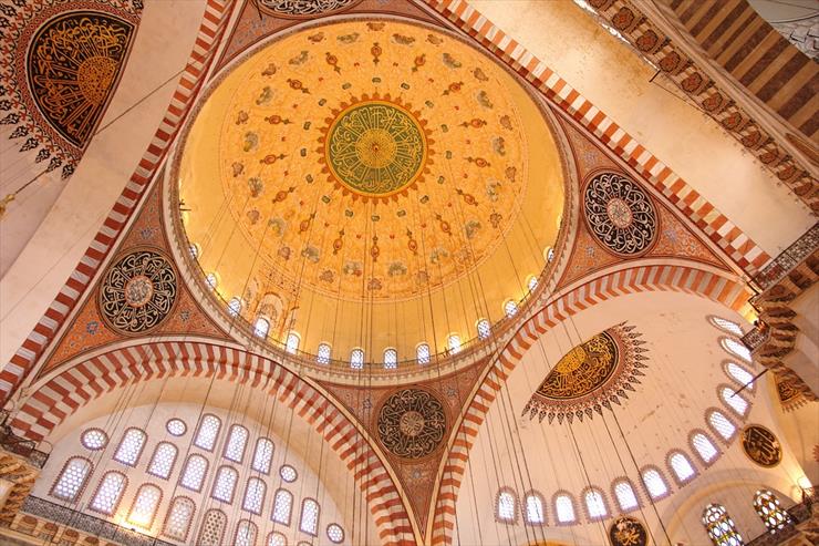 Architektura - Suleiman Mosque in Istanbul - Turkey domes.jpg
