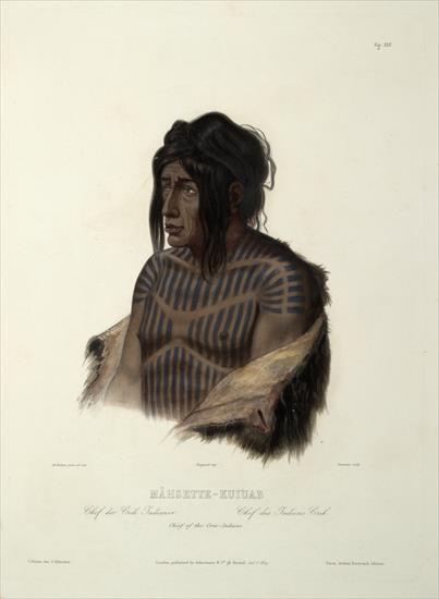 1809-1893 Karl Bodmer - 1839 Karl Bodmer 22 - Mhsette-Kuiuab Chief Of The Cree Indians.jpg