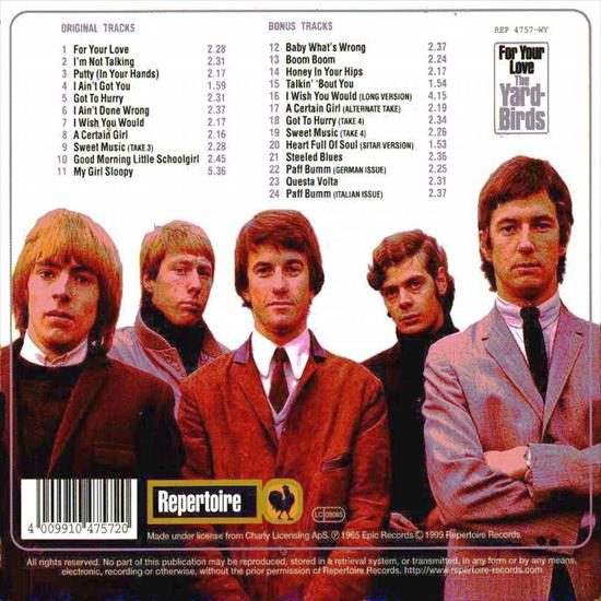 The Yardbirds - For Your Love1965 - Back.jpg