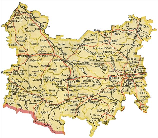 mapy Europa , Polska - lwowskie1.gif