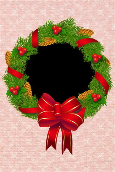 Boże Narodzenie - Christmas_Pine_Wreath_with_Red_Bow_PNG_Clipart_Image.1.png