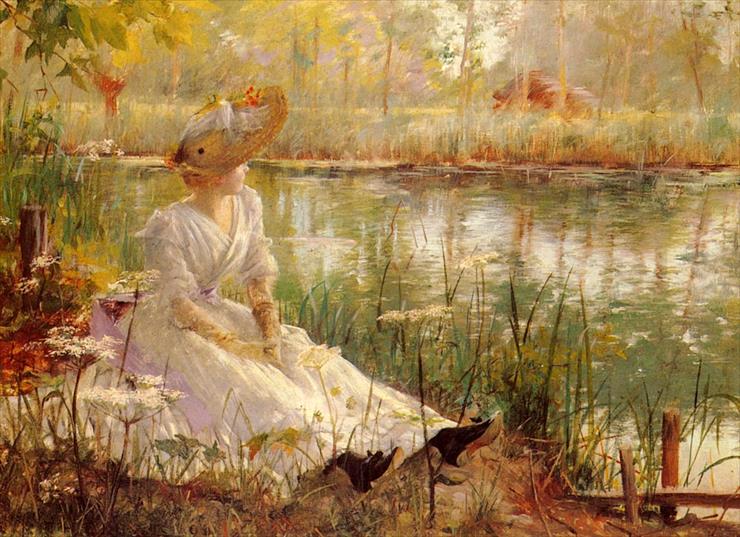Kobiety - Theriat_Charles_James_A_Beauty_By_A_River.jpg