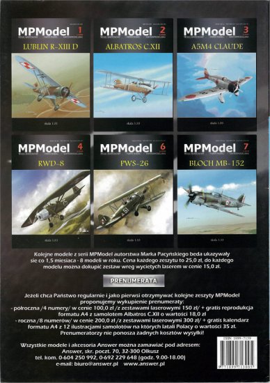 MPModel 05 - PZL-62  projekt polskiego samolotu myśliwskiego i wielozadaniowego scale 1-33 - 11.jpg