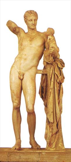 klasyczna - Hermes z małym Dionizosem_zn.św.Hery w Olimpii_oryg.Praksytelesa lub wczesna kopia.jpg
