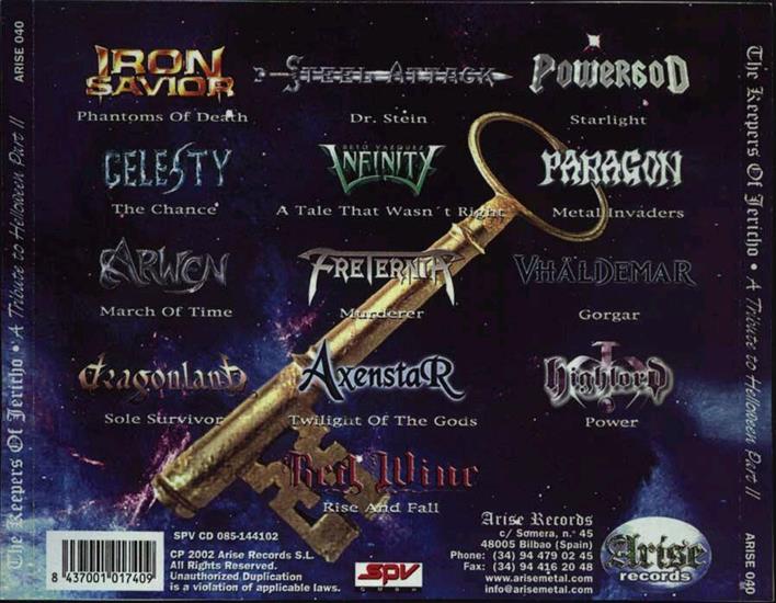 2002 The Keepers ... - The Keepers of Jericho - A Tribute to Helloween - Part II - back.jpg