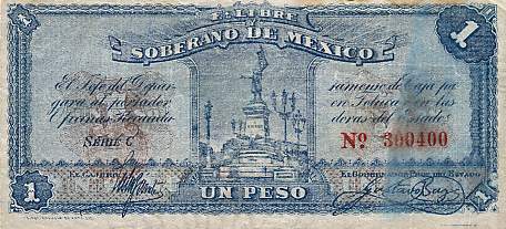 Meksyk - MexicoPS881-1Peso-1915_f.jpg